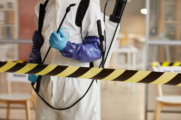 Professional Sewage Cleanup technician working in Garrettsville, OH